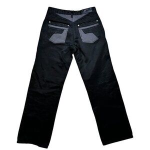 Retro Y2K Old Skool Black Jeans Moto Streetwear Casual Moto